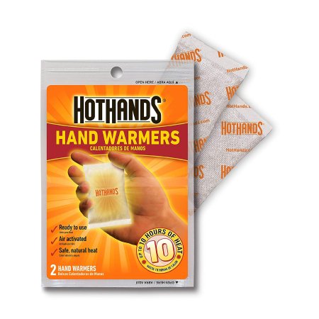 Hothands-2 - Instant Hot Pack Hand Nonwoven Material Cover / Activated Charcoal / Iron Powder / Salt / Vermiculite / Water Disposable - HH-2