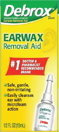 Glaxo Smith Kline Debrox Ear Wax Remover 0.5 oz. Otic Drops 6.5% Strength Carbamide Peroxide - 4203710478