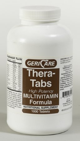 McKesson Geri-Care Multivitamin Supplement Tablet 100 per Bottle - 501-01-GCP