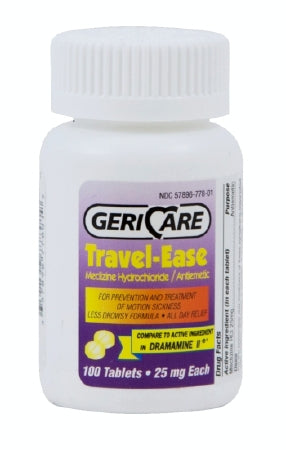 McKesson Geri-Care Nausea Relief 25 mg Strength Tablet 100 per Bottle - 778-01