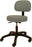 Winco Physician Stool Backrest Gas Lift, Fingertip Adjustment 5 2 Inch Rolling Wheel Casters Moss Green - 4350-04