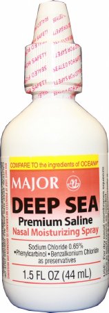 Major Pharmaceuticals Major Deep Sea Saline Nasal Spray 0.65% Strength 1.5 oz. - 904386575