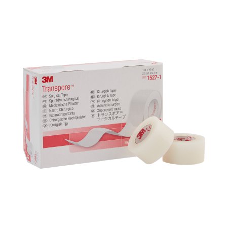 3M Transpore - Medical Tape Porous Plastic 1 Inch X 10 Yard Transparent NonSterile - 1527-1