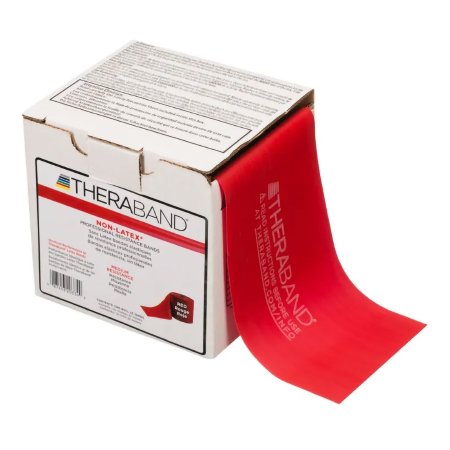 TheraBand - Exercise Resistance Band Red 4 Inch X 25 Yard Medium Resistance - 92717901