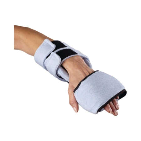 Rolyan T-Roll - Wrist / Hand / Finger Orthosis T-Shaped Fabric / Metal Left Hand Gray One Size Fits Most - 929362