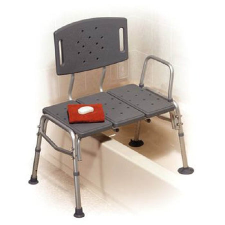 Patterson Medical Supply Deluxe Bariatric Bath Transfer Bench 16 to 20 Inch Height Range 16 to 20 Inch Height Range 500 lbs. Weight Capacity Side Arm - 557368