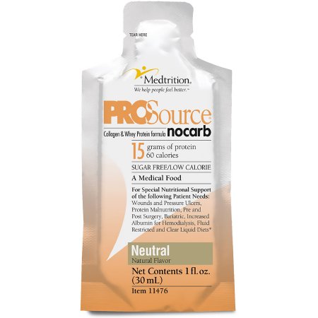 ProSource NoCarb - Protein Supplement Unflavored 1 oz. Bottle Concentrate - 11476