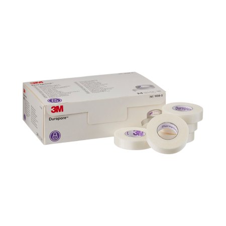 3M Durapore - Medical Tape High Adhesion Silk-Like Cloth 1/2 Inch X 10 Yard White NonSterile - 1538-0
