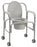 Drive Medical Drive Commode Chair drive With Arms Aluminum Frame Reclining Back 18-3/4 Inch Height - 11112-2
