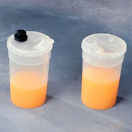 Patterson Medical Supply Ableware ADL Feeding Cup 8 oz. Clear Plastic Reusable - A7793