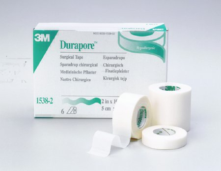 3M Durapore Medical Tape Silk-Like Cloth 3 Inch X 10 Yard White NonSterile - 1538-3