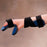 Rolyan Kwik-Form Economy - Functional Resting Hand Orthosis Fabric / Foam Left Hand Black / Blue Small / Medium - A812731
