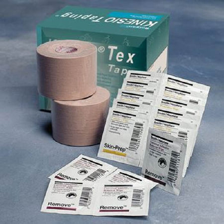 Patterson Medical Supply Kinesio Tex Kinesiology Tape Kit Water Resistant 2 Inch X 5-1/2 Yard Tan NonSterile - A840245