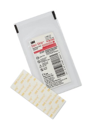 3M Steri-Strip Skin Closure Strip 1/4 X 3 Inch Nonwoven Material Reinforced Strip White - R1541