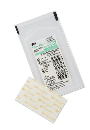 3M Steri-Strip Skin Closure Strip 1/4 X 1-1/2 Inch Nonwoven Material Reinforced Strip White - R1542