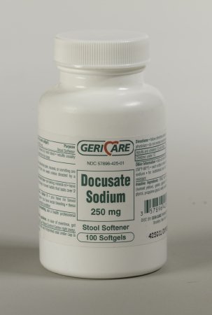 McKesson McKesson Stool Softener Capsule 100 per Bottle 250 mg Strength Docusate Sodium - 425-01-HST