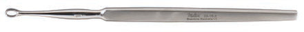 Miltex - Dermal Curette Piffard 5-1/2 Inch Length Flat Handle Size 00 Tip Straight Fenestrated Oval Tip - 33-16-00