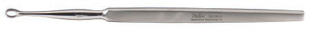 Miltex - Dermal Curette Piffard 5-1/2 Inch Length Flat Handle Size 00 Tip Straight Fenestrated Oval Tip - 33-16-00