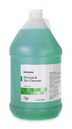 McKesson MSA Rinse-Free Perineal Wash Liquid 1 gal. Jug Herbal Scent - 53-28131