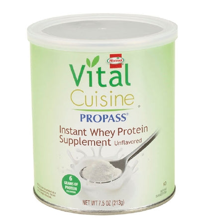 Hormel Food Sales Vital Cuisine ProPass Whey Protein Oral Protein Supplement Unflavored 7.5 oz. Can Powder - 13126