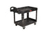 Saalfeld Redistribution Rubbermaid Utility Cart Structural Foam 26 X 33.25 X 45.25 Inch 2 Shelves Black - FG452088BLA