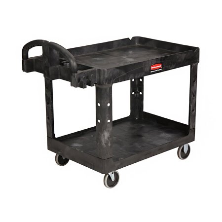 Rubbermaid - Utility Cart Structural Foam 26 X 33.25 X 45.25 Inch Black 24-1/2 X 36-1/2 Inch - FG452088BLA