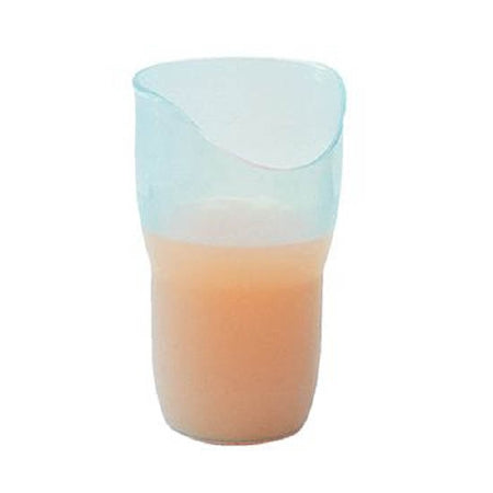 Patterson Medical Supply Ergonomic Nosey Cup ADL Dysphagia Cup 8 oz. Translucent Plastic Reusable - 1159