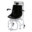 Health O Meter - Chair Scale Balance Beam Display 440 lbs./ 200 kg Capacity Black/ White Analog - 445KL