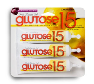 Perrigo Company Glutose 15 Glucose Supplement 3 per Pack Gel Lemon Flavor - 574006930