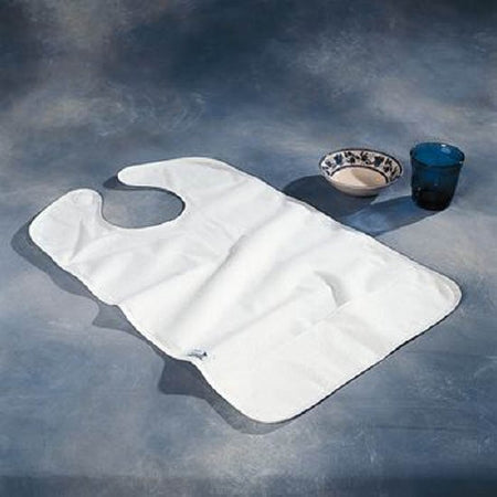 Patterson Medical Supply - Bib Hook and Loop Closure Reusable Terry Cloth / Vinyl - A897102