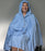 Skil-Care Shower Poncho with Hood Blue One Size Fits Most Over-the-Head Drawstring Closure Unisex - 909140