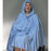 Skil-Care - Shower Poncho with Hood Blue One Size Fits Most Over-the-Head Drawstring Closure Unisex - 909140
