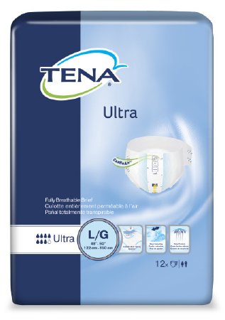 Essity HMS North America Inc TENA Ultra Adult Incontinent Brief Tab Closure Large Disposable Heavy Absorbency - 67300