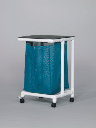 Standard Jumbo - Single Hamper with Bag 4 Casters 55 gal. - VL JH1 FP MESH WINEBERRY