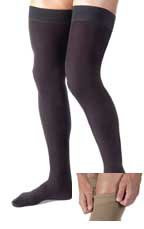 JOBST for Men - Compression Socks Thigh High Large Black Closed Toe - 115414