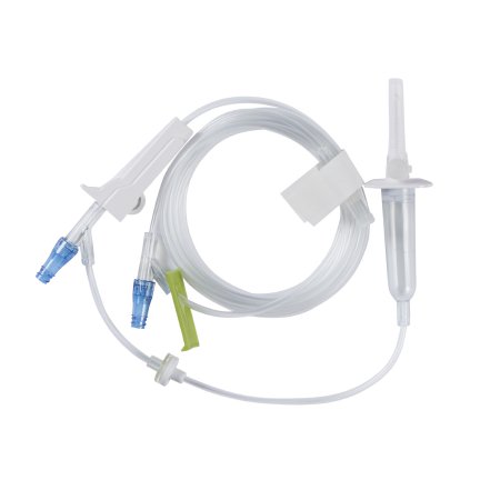Lifeshield - Primary IV Administration Set LifeShield 15 Drops / mL Drip Rate 100 Inch Tubing 2 Ports - 1266228