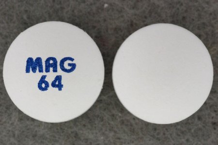 Mag 64 - Mineral Supplement Magnesium Chloride 64 mg Strength Tablet 60 per Bottle - 68585000575