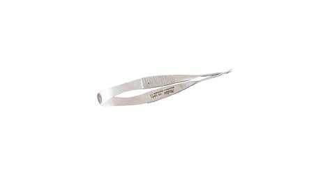 Miltex - Micro Scissors Vannas 3-1/4 Inch Length OR Grade German Stainless Steel NonSterile Serrated Thumb Handle with Spring Curved Blade Sharp Tip / Sharp Tip - 18-1631