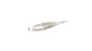 Miltex - Micro Scissors Vannas 3-1/4 Inch Length OR Grade German Stainless Steel NonSterile Serrated Thumb Handle with Spring Curved Blade Sharp Tip / Sharp Tip - 18-1631