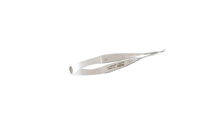 Miltex Miltex Micro Scissors Vannas 3-1/4 Inch OR Grade Stainless Steel (German) NonSterile Serrated Thumb Handle with Spring Curved Blade Sharp/Sharp - 18-1631