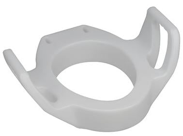 Mabis Healthcare DMI Raised Toilet Seat with Arms 3-1/2 Inch Height White 300 lbs. Weight Capacity - 522-1504-1900
