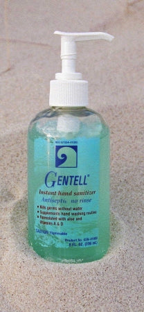 Gentell Gentell Hand Sanitizer with Aloe 8 oz. Ethyl Alcohol Gel Pump Bottle - GEN-41080C