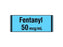 Shamrock Scientific Pre-Printed Label Anesthesia Label FENTANYL / 50 mcg / mL Blue 1/2 X 500 Inch - SA-2420