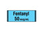Shamrock - Drug Label Anesthesia Label FENTANYL 50 mcg / mL Blue 1/2 X 1 Inch - SA-2420