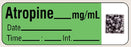 Shamrock - Drug Label Anesthesia Label Atrophine___0.4 mg/mL Green 1/2 X 1 Inch - SA-SPECIAL