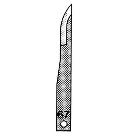 Sklar Sklar Mini Surgical Blade Stainless Steel Size 67 Sterile Disposable - 97-1824