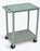 Luxor - Utility Cart Polyethylene Plastic 24 X 18 X 33 Inch Gray Shelves Fat with Lip - HE32-G