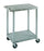 Luxor Utility Cart Polyethylene Plastic 24 X 18 X 33 Inch 2 Shelves Gray - HE32-G