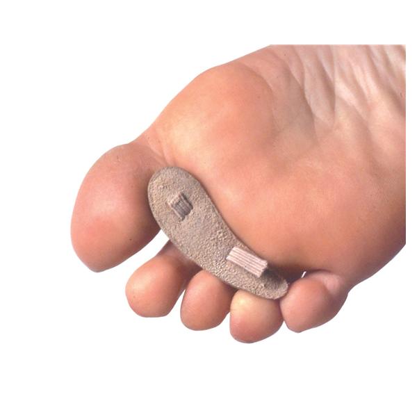 Pedifix Crest Pad Deluxe Hammer Toe Suede Beige Size Medium Left 3/Pk - 8154A-ML