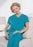 Hospitex / Encompass Group Synergy Scrub Shirt Small Jade Green 2 Pockets Short Cap Sleeves Female - 46851-133